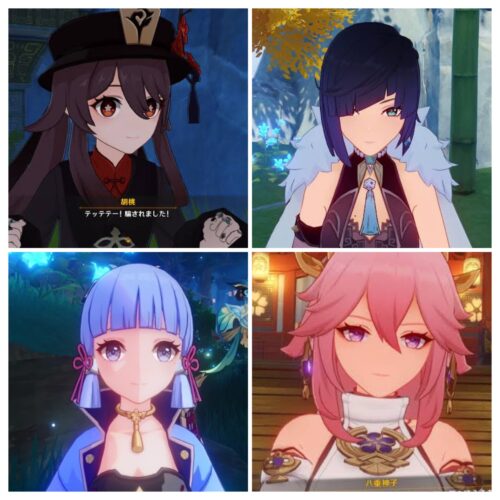 【画像】こうしてみると原神のこのキャラたちってクオリティたけえなｗｗｗｗｗ