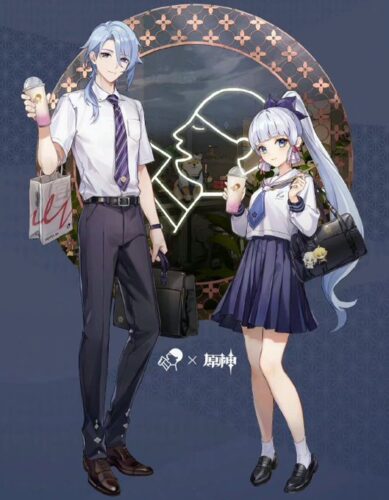 【画像】原神の学パロ良すぎる・・・ｗｗｗｗｗ