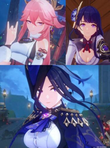 【画像】雷元素女子によるおっΠ覇権争いｗｗｗｗｗ