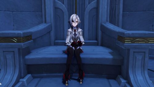 【画像】召使、普通の椅子だと緊張しちゃうのかな？ｗｗ